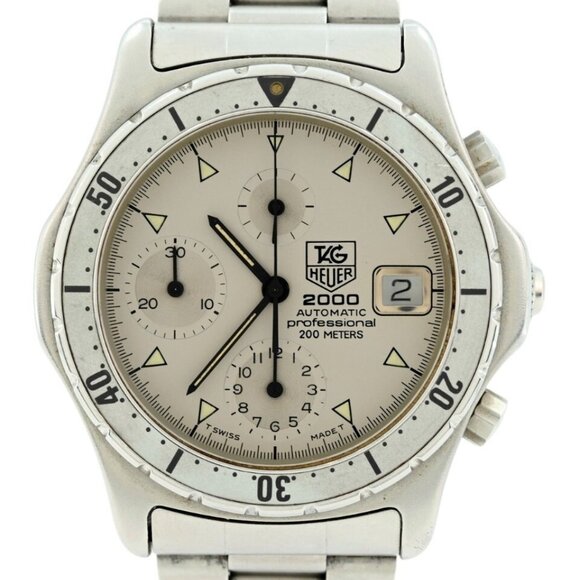 Tag Heuer Men's 37mm 2000 Series Automatic Chronograph Watch! Ref: 172.006! - Picture 3 of 10